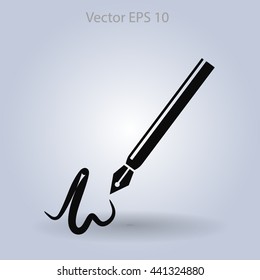 signature vector icon