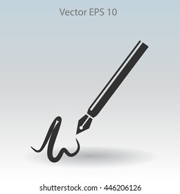 signature vector icon