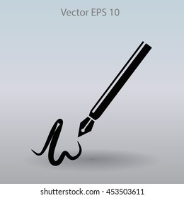signature vector icon
