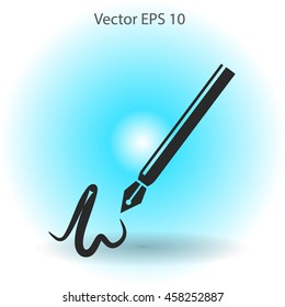 signature vector icon