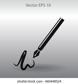 signature vector icon