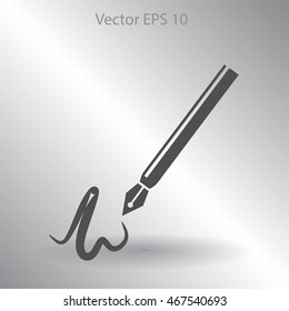 signature vector icon