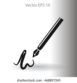 signature vector icon