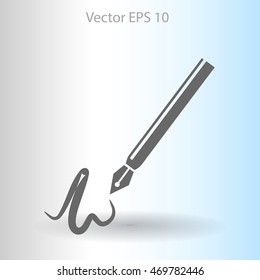 signature vector icon