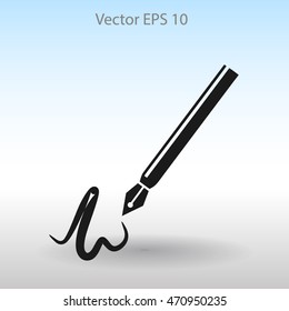 signature vector icon
