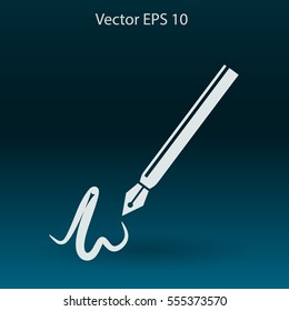 signature vector icon