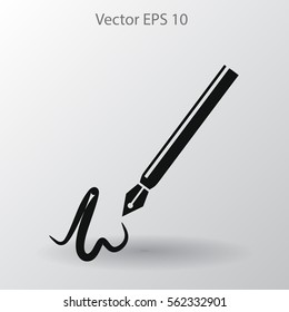 signature vector icon