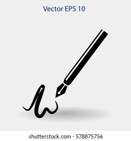 signature vector icon