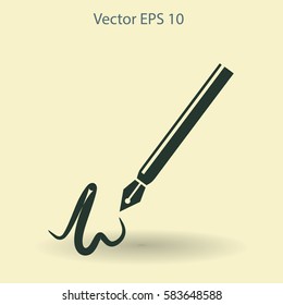 signature vector icon
