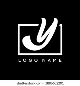 Signature vintage of Y letter vector logo template design by adipra