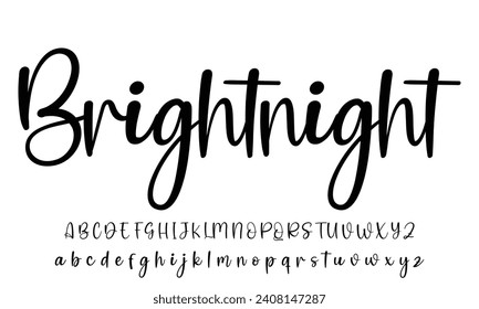 Signature. Wavy elegant calligraphy spelling for decoration of the wedding invitation