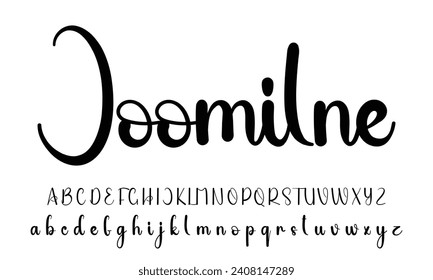 Signature. Wavy elegant calligraphy spelling for decoration of the wedding invitation