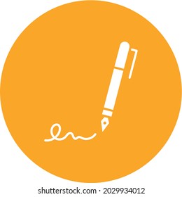 Signaturen Symbol Vektorbild. Kann auch für körperliche Fitness eingesetzt werden. Geeignet für mobile Apps, Web-Apps und Printmedien.