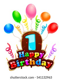 First Happy Birthday Images, Stock Photos & Vectors | Shutterstock
