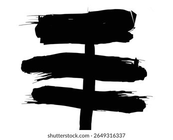 signboard black silhouette ilustration design vector stock.eps