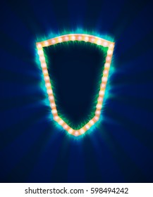 Signboard with bright illumination