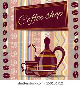 Signboard for the coffee shop