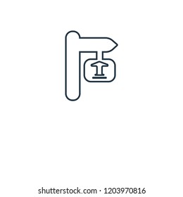 Signboard concept line icon. Linear Signboard concept outline symbol design. This simple element illustration can be used for web and mobile UI/UX.