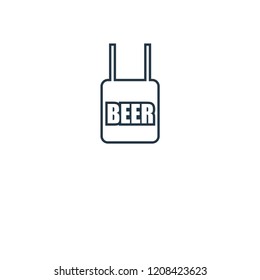 Signboard concept line icon. Linear Signboard concept outline symbol design. This simple element illustration can be used for web and mobile UI/UX.