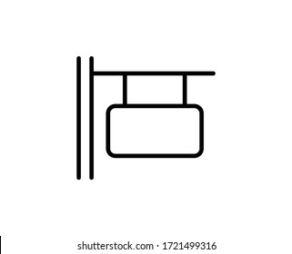 Icono plano de cartón. Símbolo de esquema único de alta calidad para diseño web o aplicación móvil.  Señales delgadas para el logotipo de diseño, tarjeta de visita, etc. Pictograma de esquema EPS10
