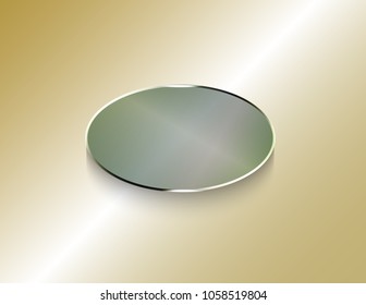 Signboard glass isolated