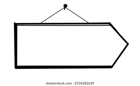 signboard hand drawn, sign board, placard hanging, shop door sign doodle blank