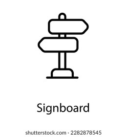 Signboard icon design stock illustration
