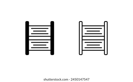 Signboard icon design with white background stock illustration