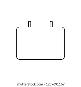 signboard icon. Element of web for mobile concept and web apps icon. Thin line icon for website design and development, app development