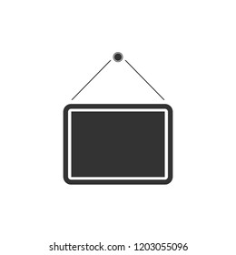 Signboard. Icon Flat