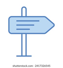 Signboard icon isolate white background vector stock illustration