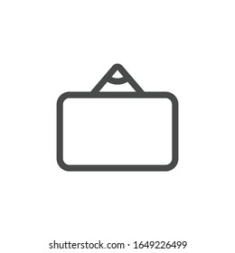 Icono de marco. Símbolo colgante moderno, simple, vector, icono para el diseño de sitio web, aplicación móvil, ui.  Ilustración vectorial