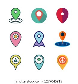 signboard icon set. vector set about placeholder icons set.