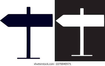 Signboard icon vector design black and white
