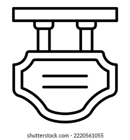 Signboard icon vector image. Can also be used for web apps, mobile apps and print media.