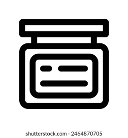 signboard icon. vector line icon for your website, mobile, presentation, and logo design.
