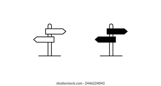signboard icon with white background vector stock illustration
