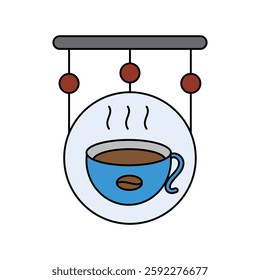 signboard icon with white background vector stock illustration