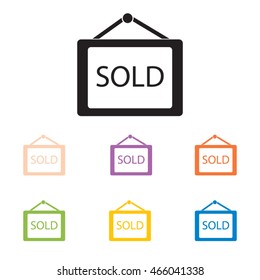 Signboard icons set.Vector illustration
