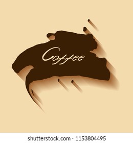 Signboard with the inscription of coffee