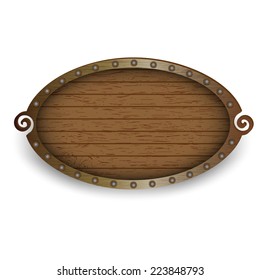 signboard isolated on a white background. vector illustration