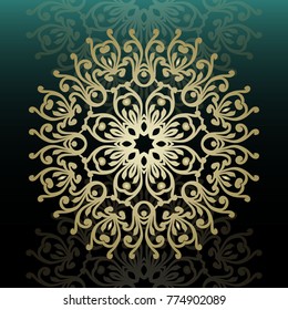 signboard name. Vector illustration. Romantic wedding invitation. Abstract round ornament. Good for design in business. Rich design.