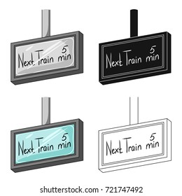 Signboard, single icon in cartoon style.Signboard, vector symbol stock illustration web.