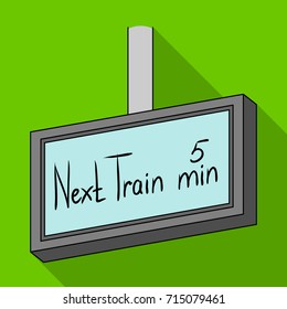 Signboard, single icon in flat style.Signboard, vector symbol stock illustration web.