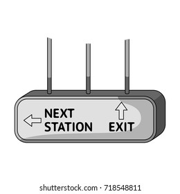 Signboard, single icon in monochrome style.Signboard, vector symbol stock illustration web.