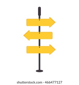 signboard transit sign, isolated flat icon design