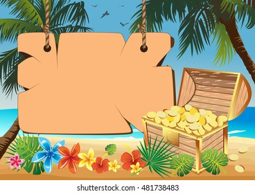 signboard and treasure