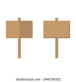 Icono plano vectorial de cartón con sombras