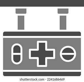 Signboard vector icon. Can be used for printing, mobile and web applications.