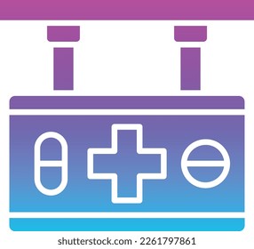 Icono del vector del cartón de señales. Se puede usar para imprimir, móviles y aplicaciones web.